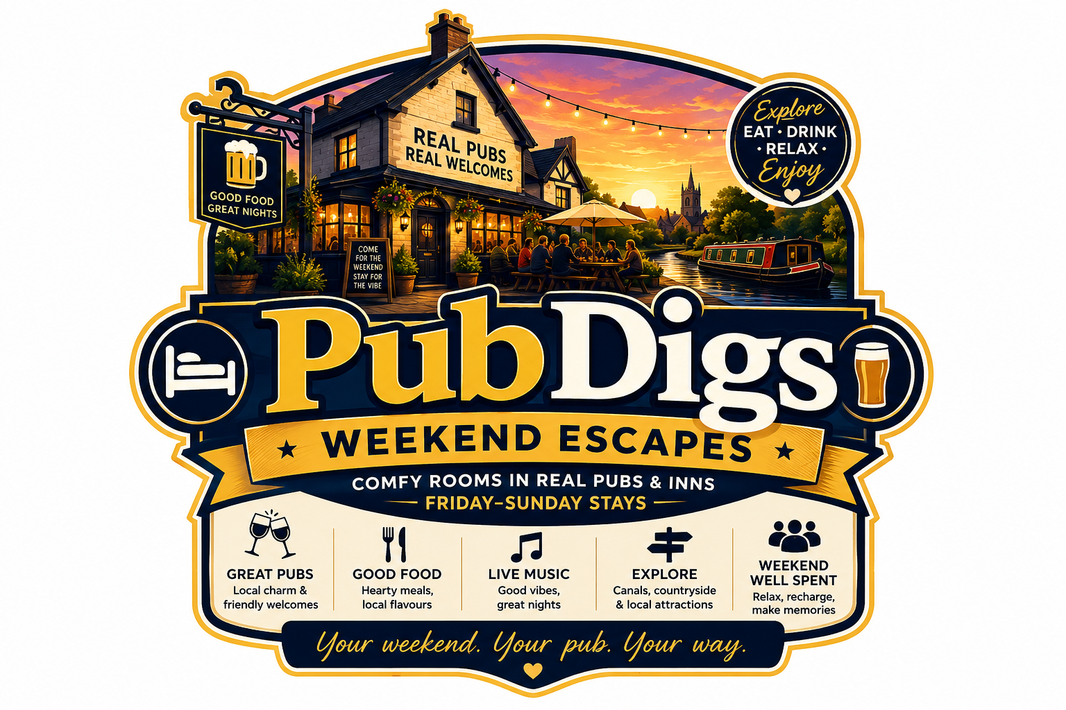 PubDigs — Weekend Escapes in Real Pubs